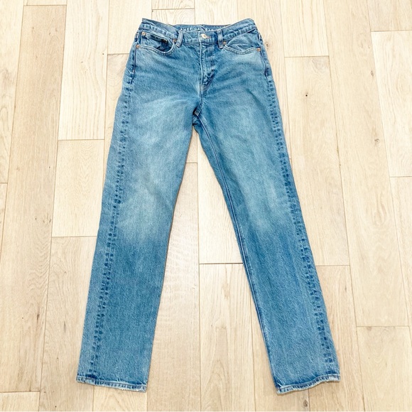 American Eagle Blue Straight Leg Denim - Picture 1 of 5